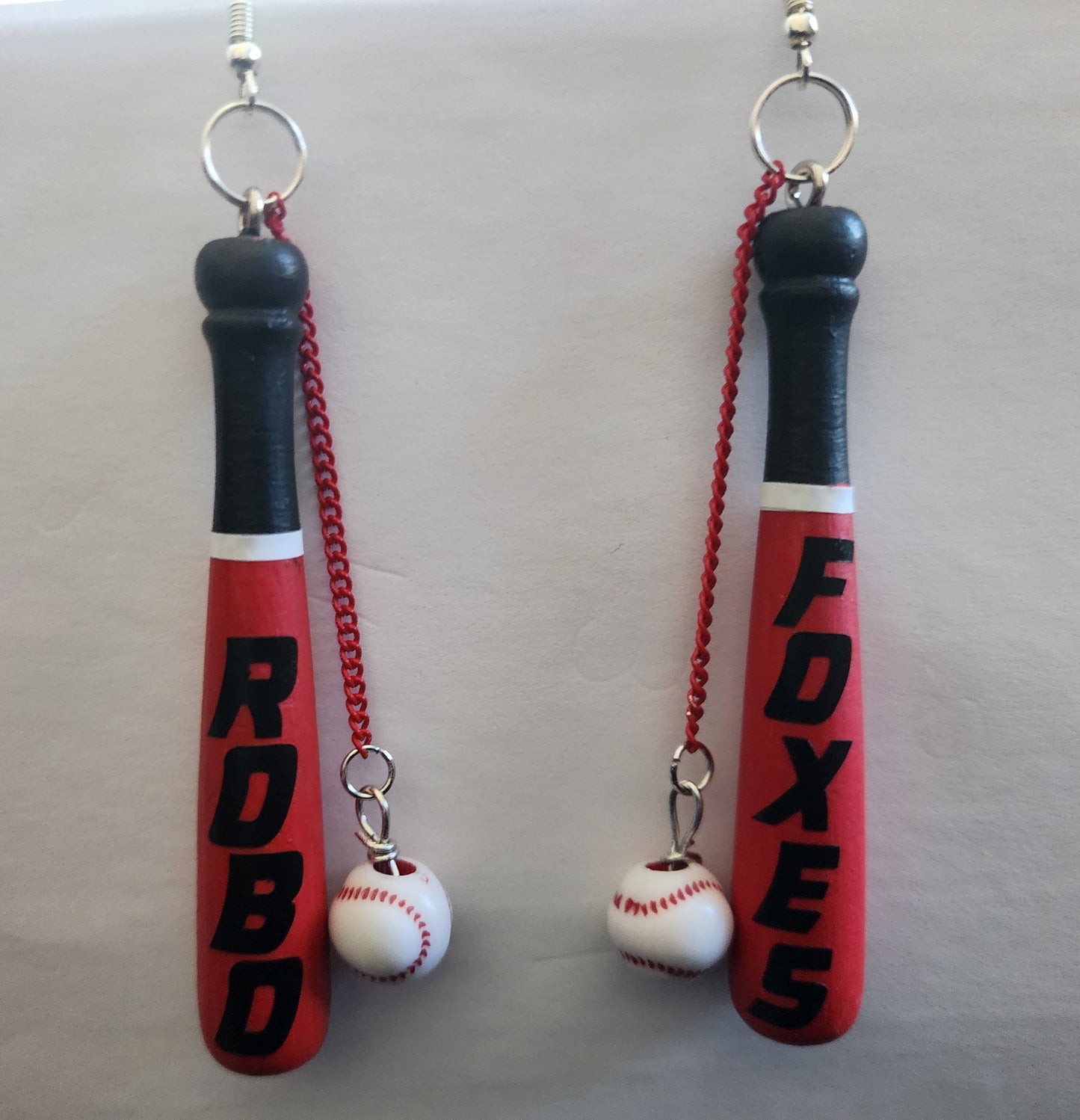 Bat and Ball earrings